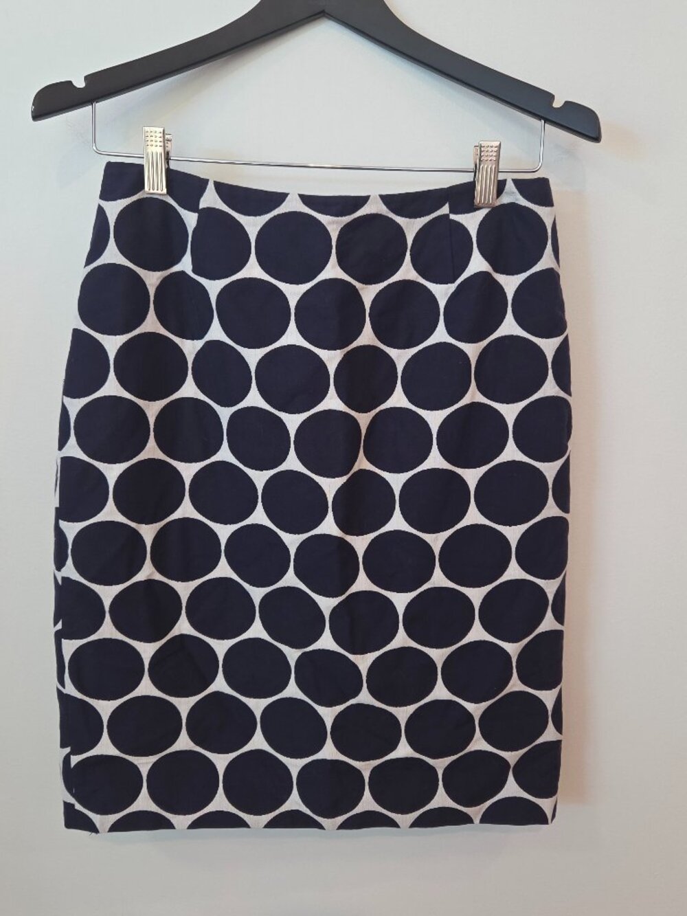 Grace Dane Lewis Navy & White Polka Dot Skirt – Size 4 | Preppy Boden Style